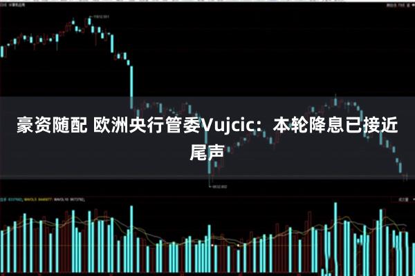 豪资随配 欧洲央行管委Vujcic：本轮降息已接近尾声